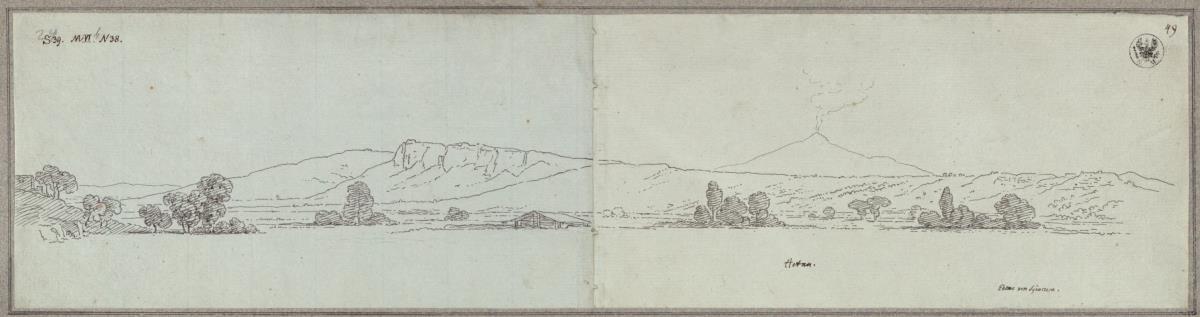 Die Ebene von Syrakus mit dem Ätna