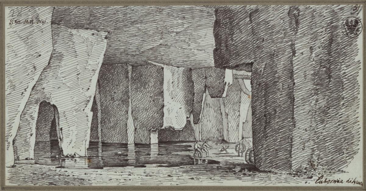"Latomien, alte Steinbrüche bei Syracusa" / Steinbruch bei Syrakus