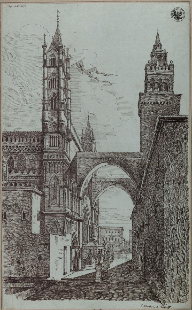 "Ansicht der Kathedralkirche von Palermo"