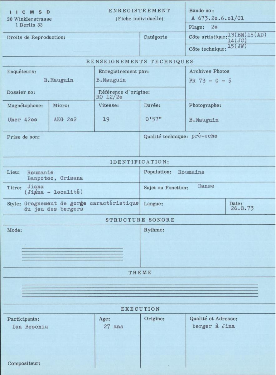 Rumänien, Volksmusik, Tanz, Gesang für den Tod