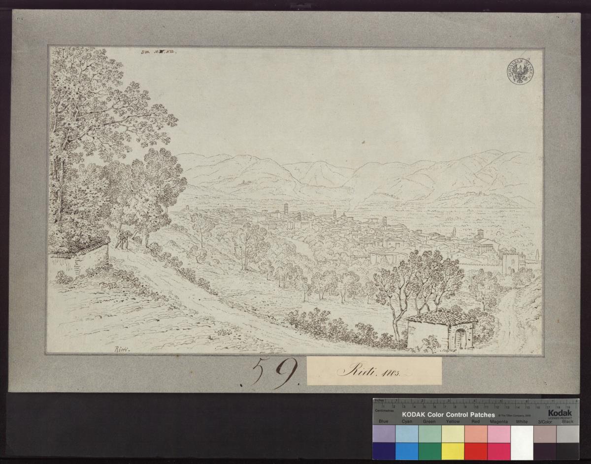 Ansicht von Rieti in den Apenninen