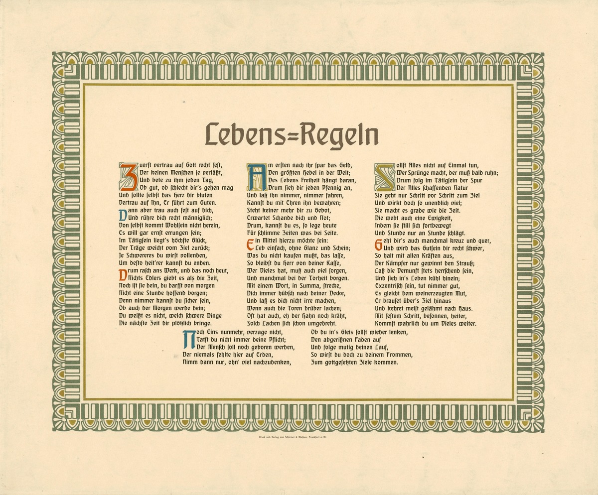 Lebens - Regeln