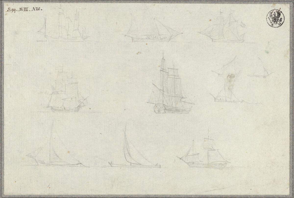 Ansichten von Segelschiffen