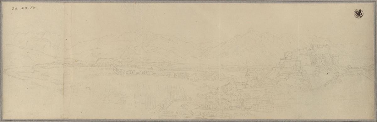 Panorama von Salzburg vom Kapuzinerberg aus