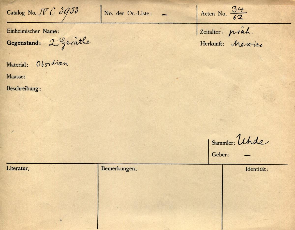 IV Ca 3933 a