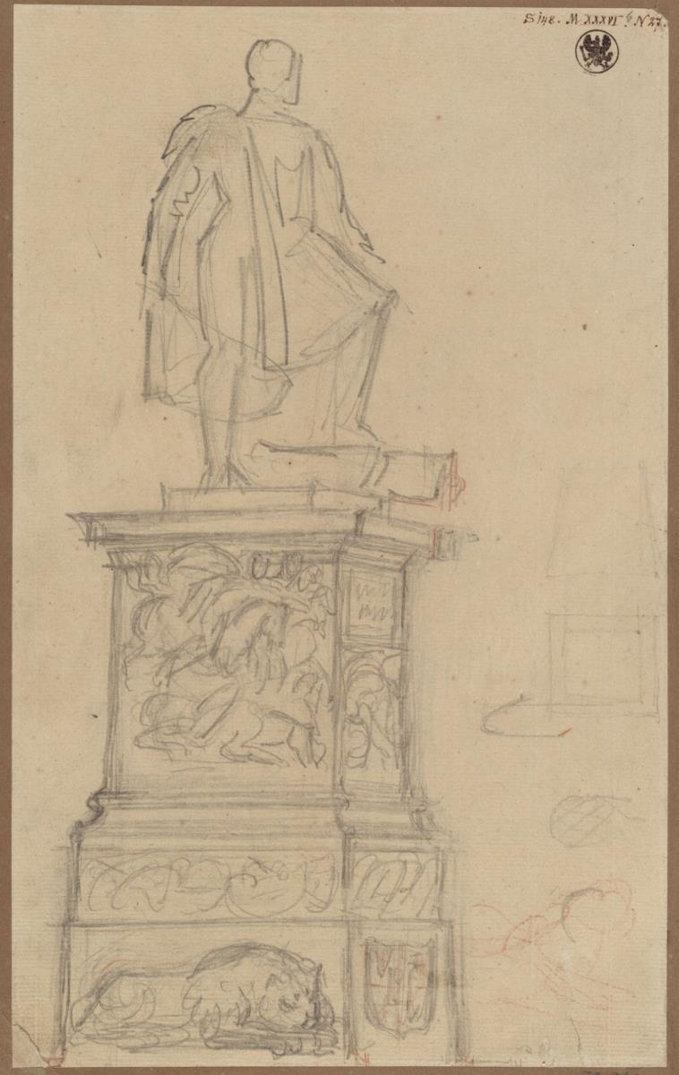 Berlin. Entwurf zu einem Denkmal für Gebhard Leberecht von Blücher, Fürst von Wahlstatt