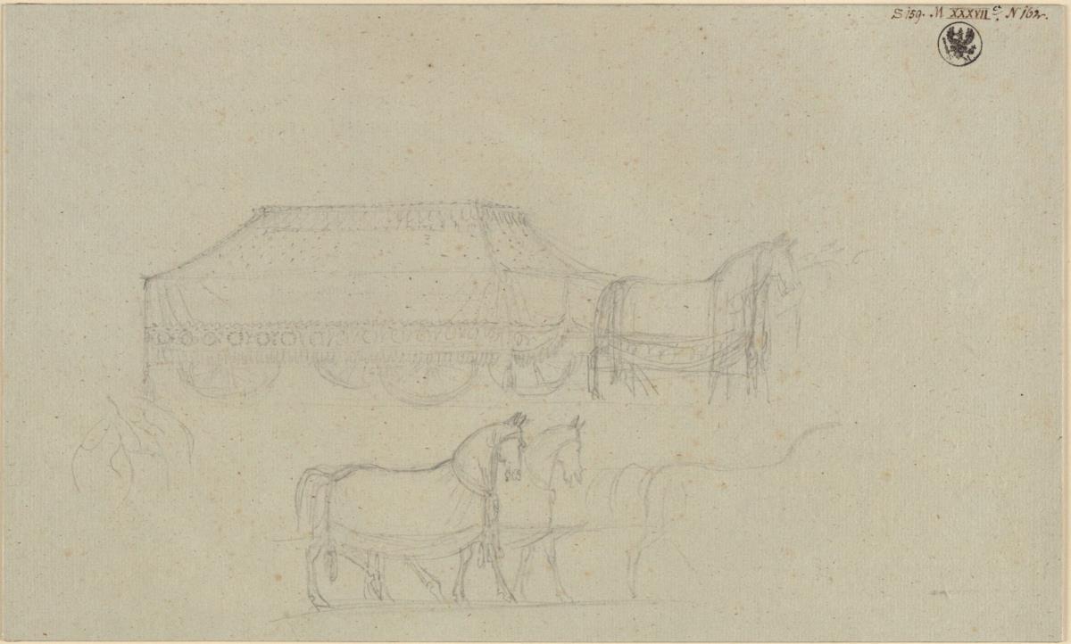 Leichenwagen & Pferdegespann