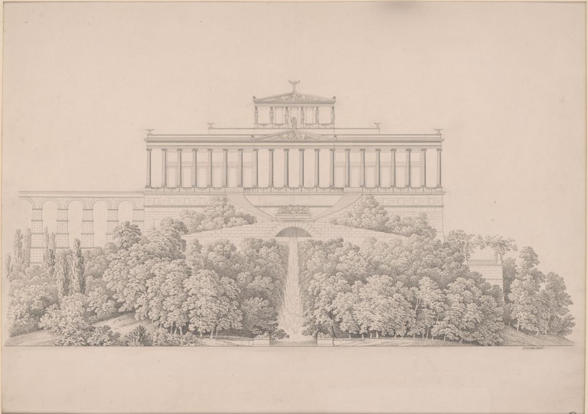 Potsdam. Belriguardo auf dem Tornow. Rückansicht