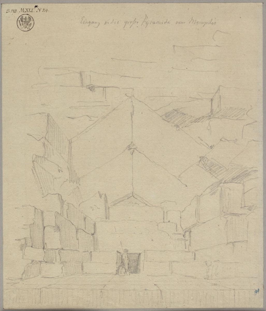Eingang in die Große Pyramide von Memphis