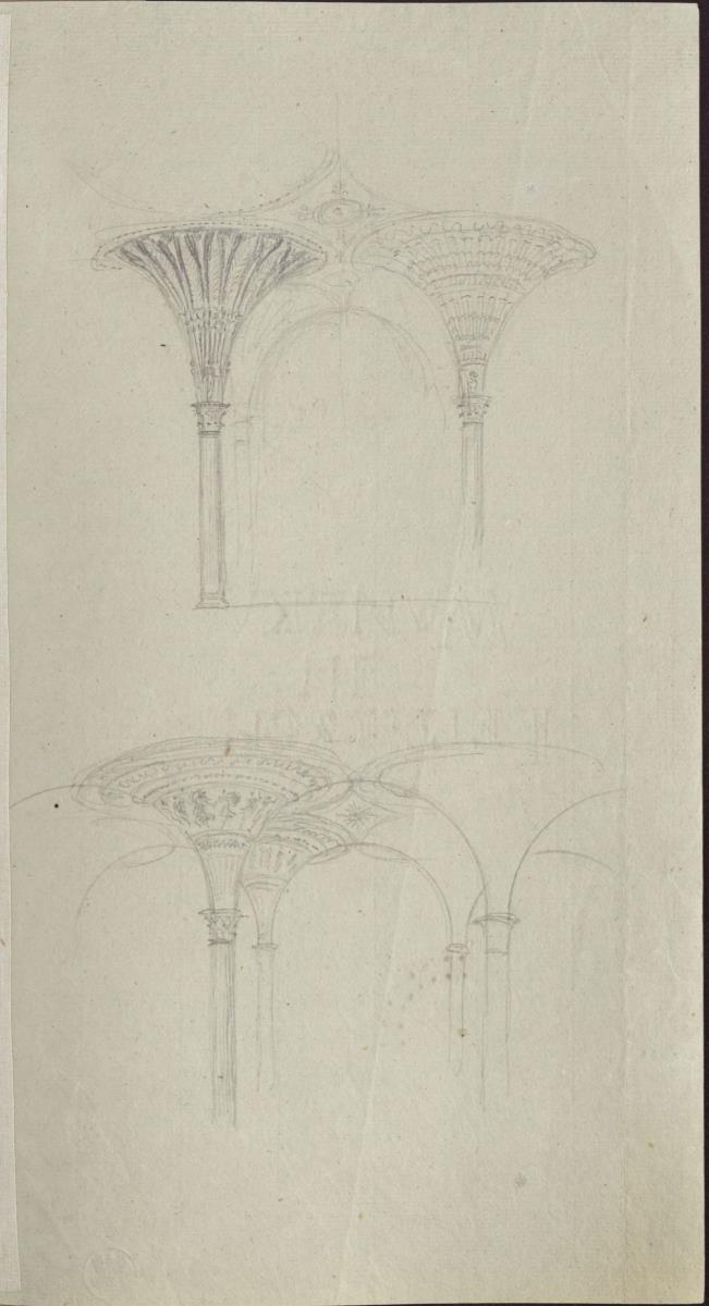 Entwürfe zu Trichtergewölben