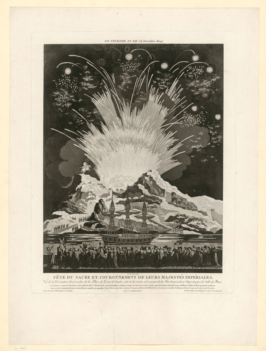 Fête du Sacre et Couronnement de leurs Majestés Imperiales, 16. Dez. 1804