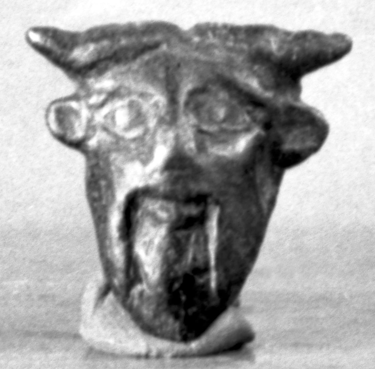 Maske eines Stieres mit Menschengesicht: Achelous
