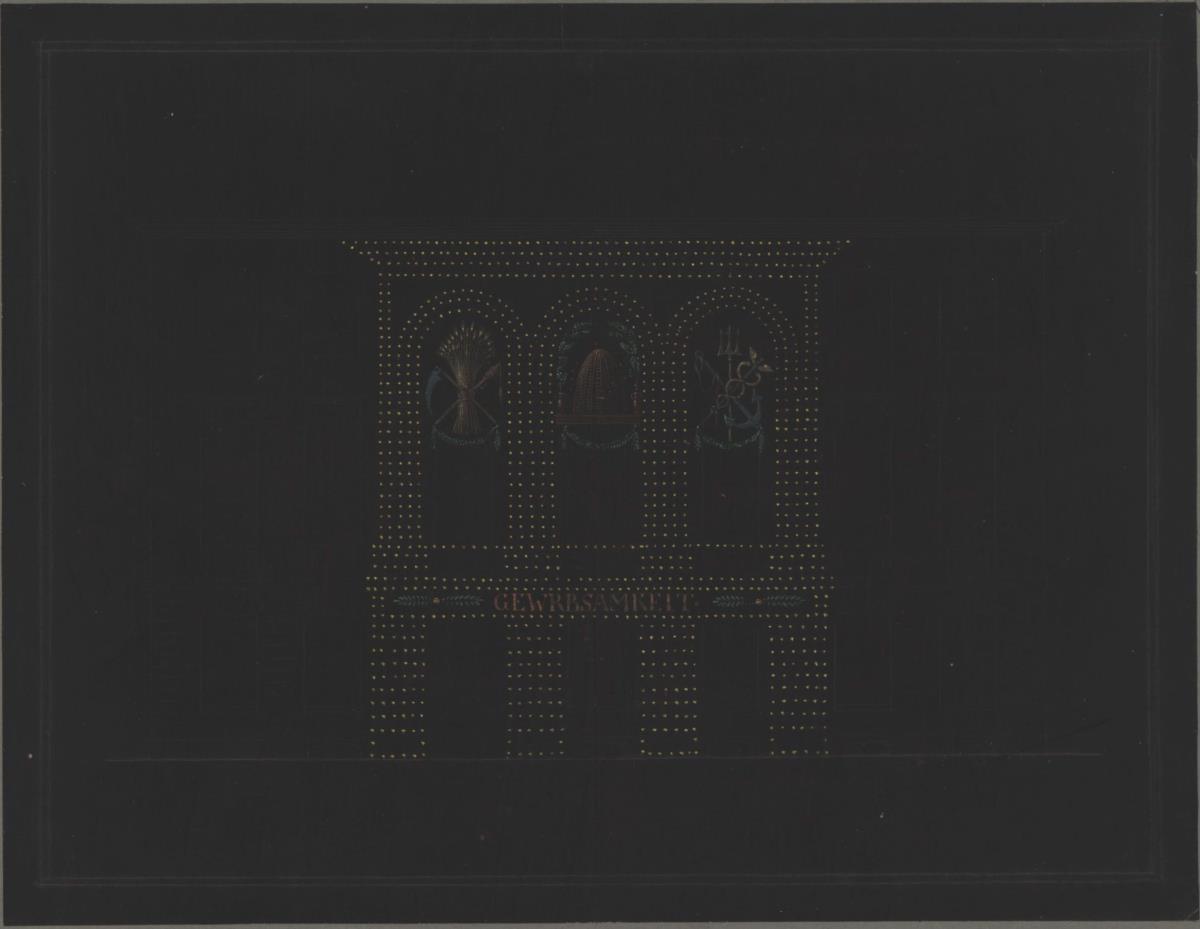 Zeichnung zur Illumination eines Gebäudes