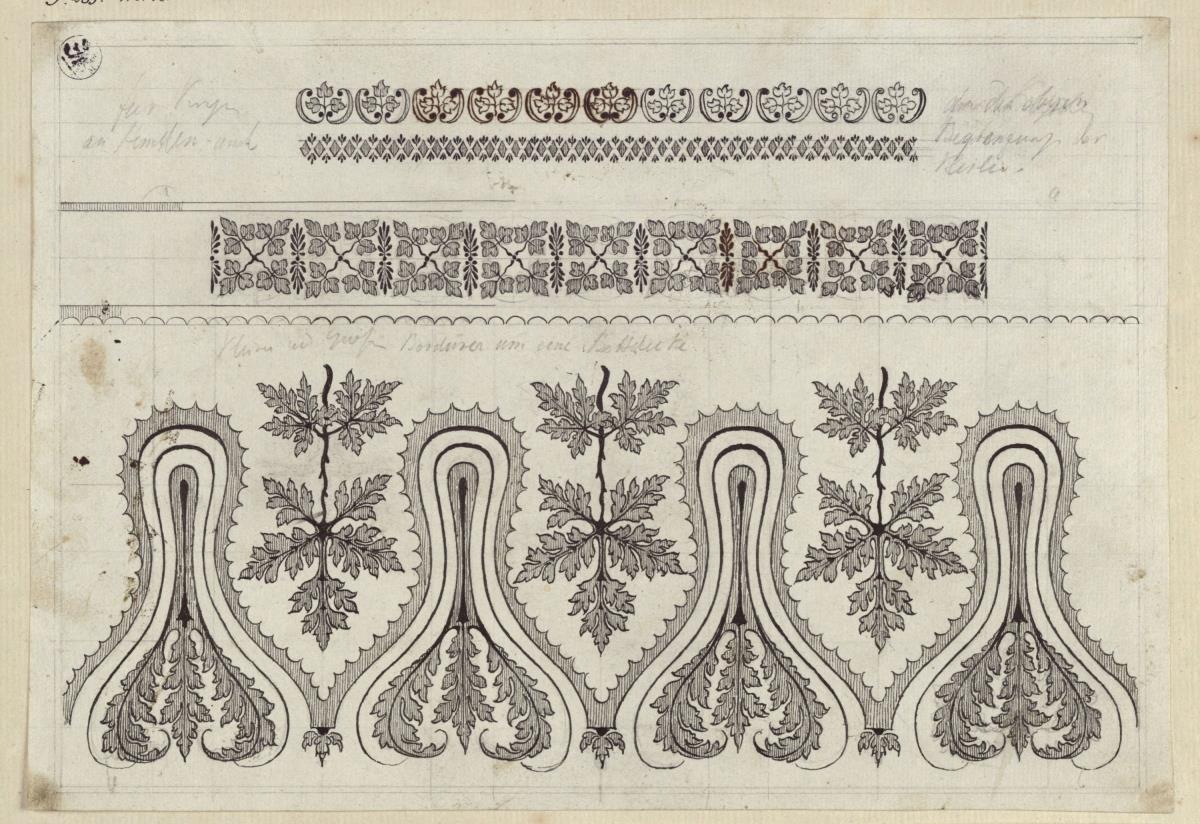 Ornamentale Blattfriese