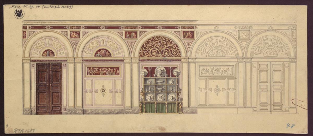 Berlin, Wilhelmstraße 102. Palais des Prinzen Albrecht von Preußen, Speisesaal