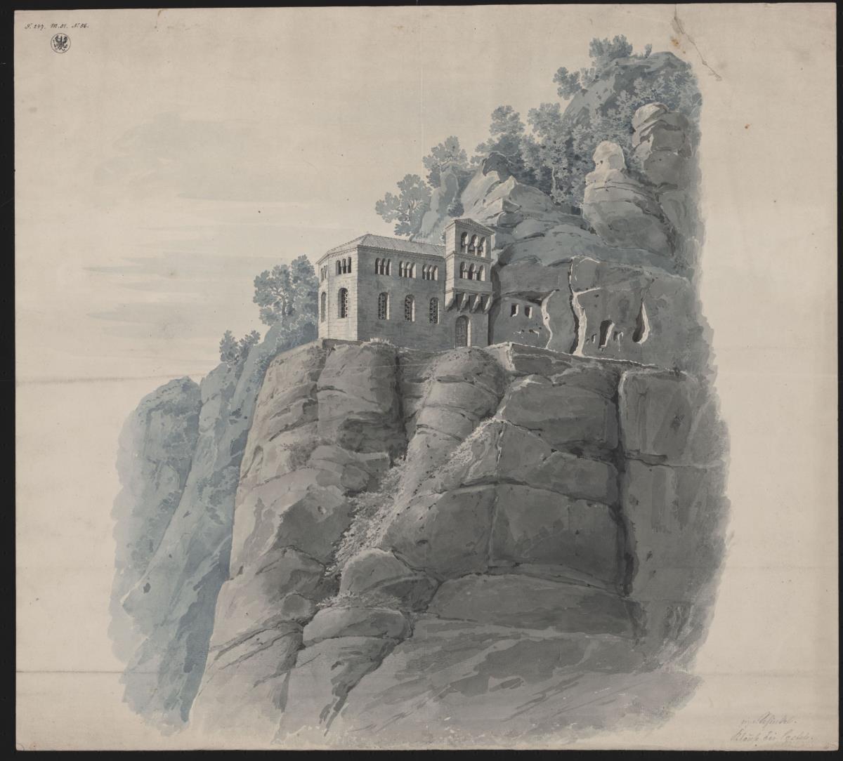 Kastel bei Saarburg. Klause. Perspektivische Ansicht