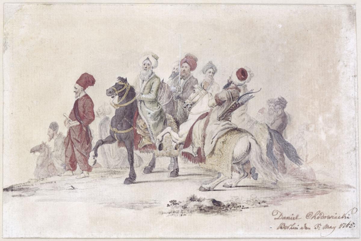 Gefolge aus der türkischen Gesandtschaft. E. 25