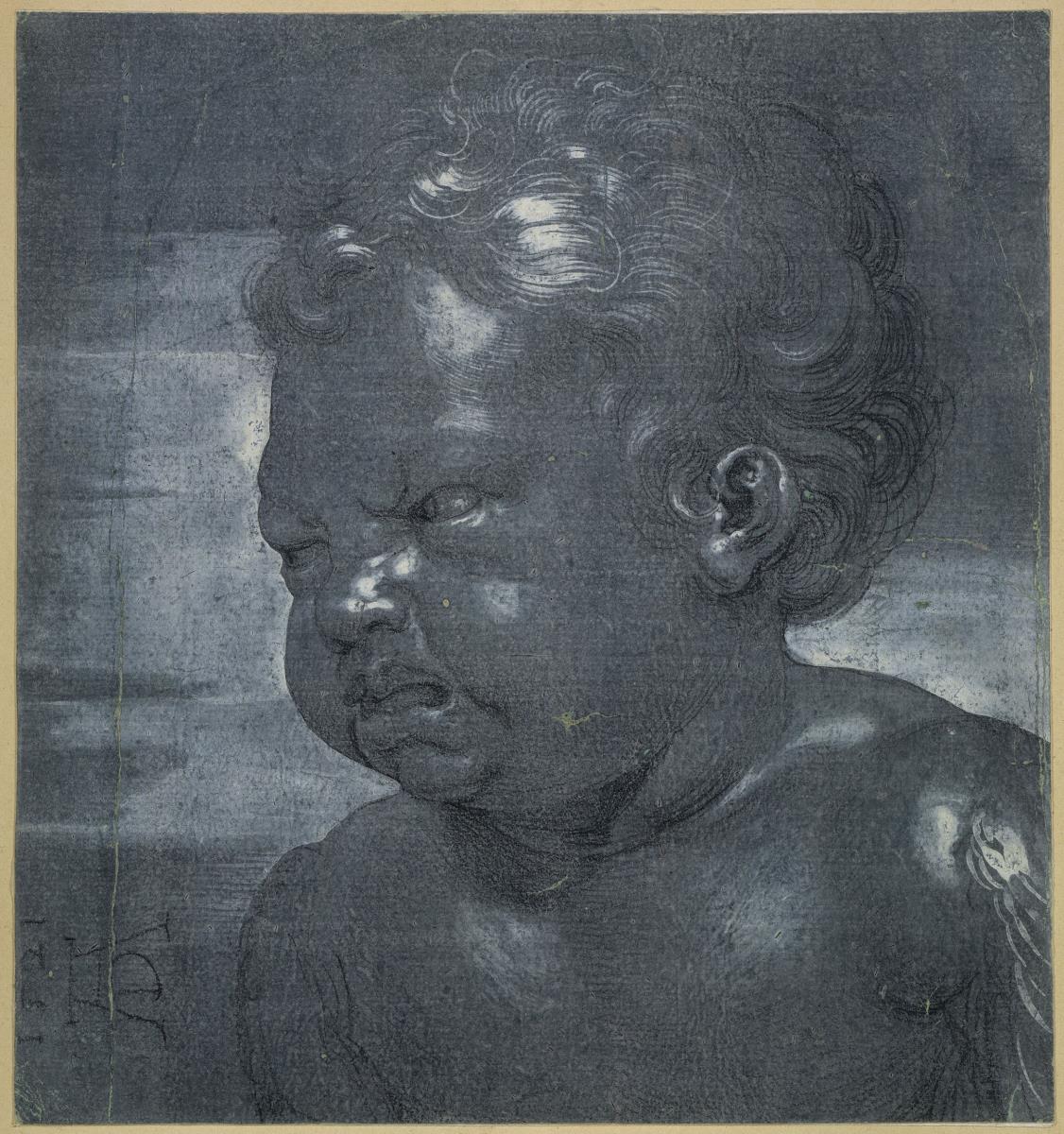 Weinender Cherub