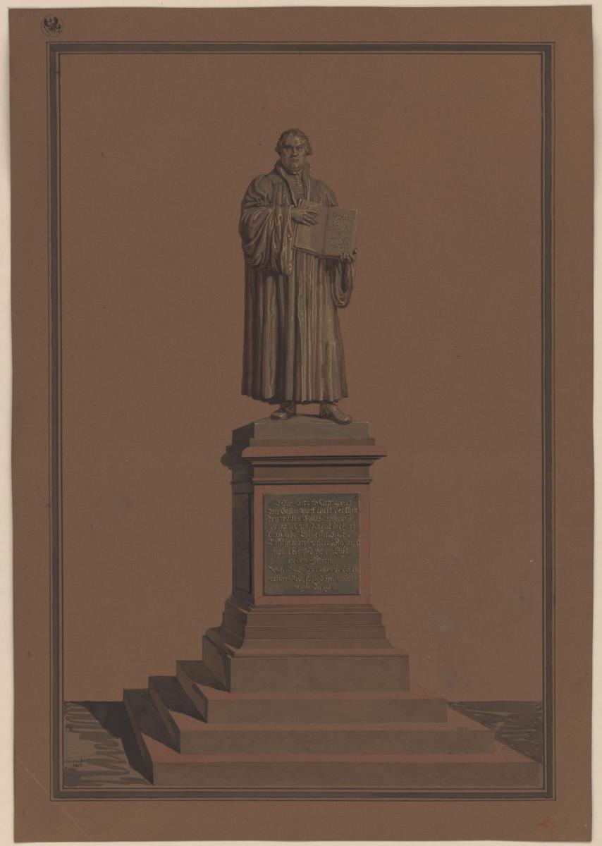 Wittenberg. Entwurf zum Luther-Denkmal