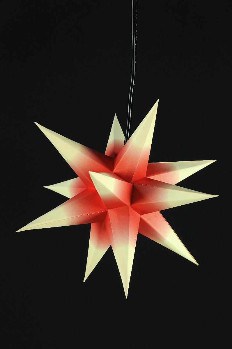 Dresdner Weihnachtsstern mit elektrischer Beleuchtung