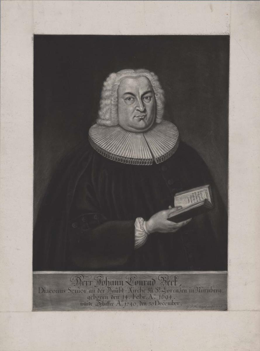 Porträt des Johann Konrad Beck
