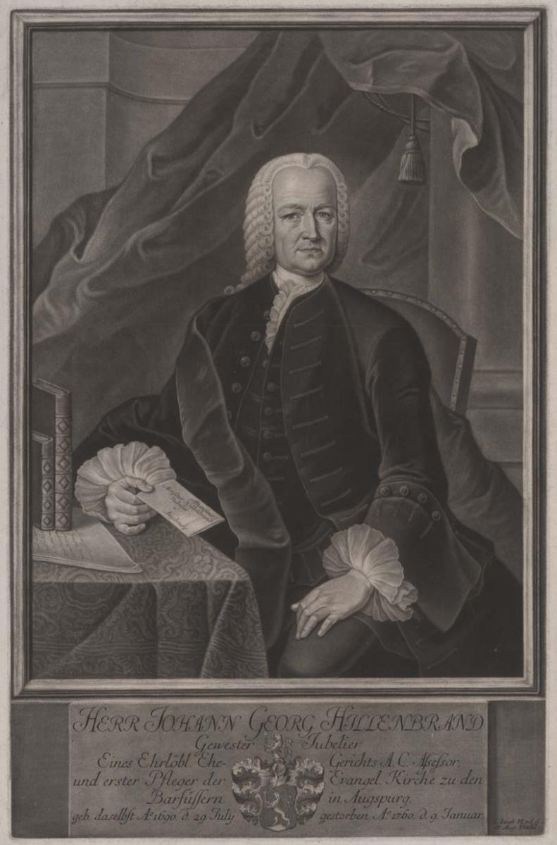 Porträt des Johann Georg Hillenbrand