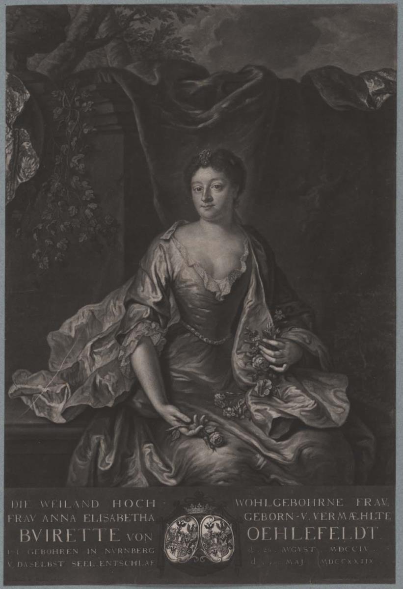 Porträt der Anna Elisabeth Buirette von Ohlefeld