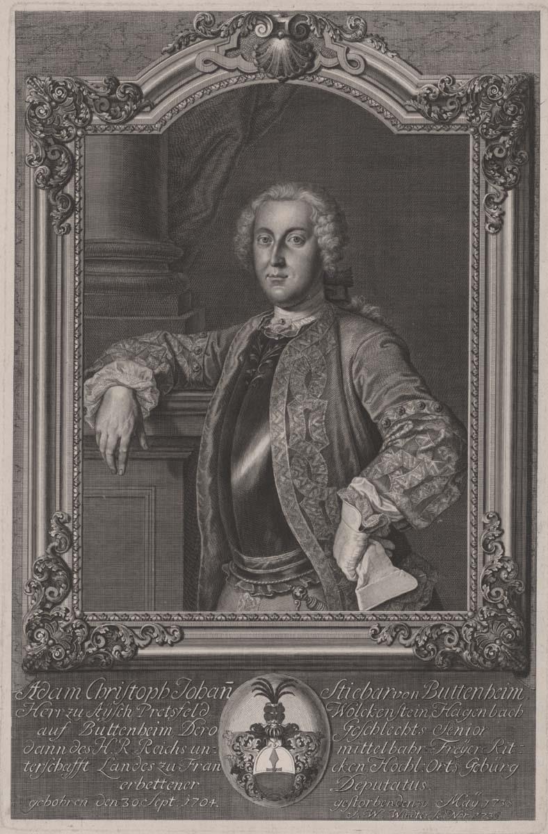 Porträt des Adam Christoph Johann Stiebar von Buttenheim