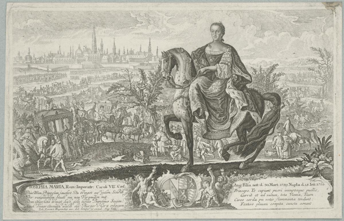 Einzug der Maria Josepha von Bayern in Wien