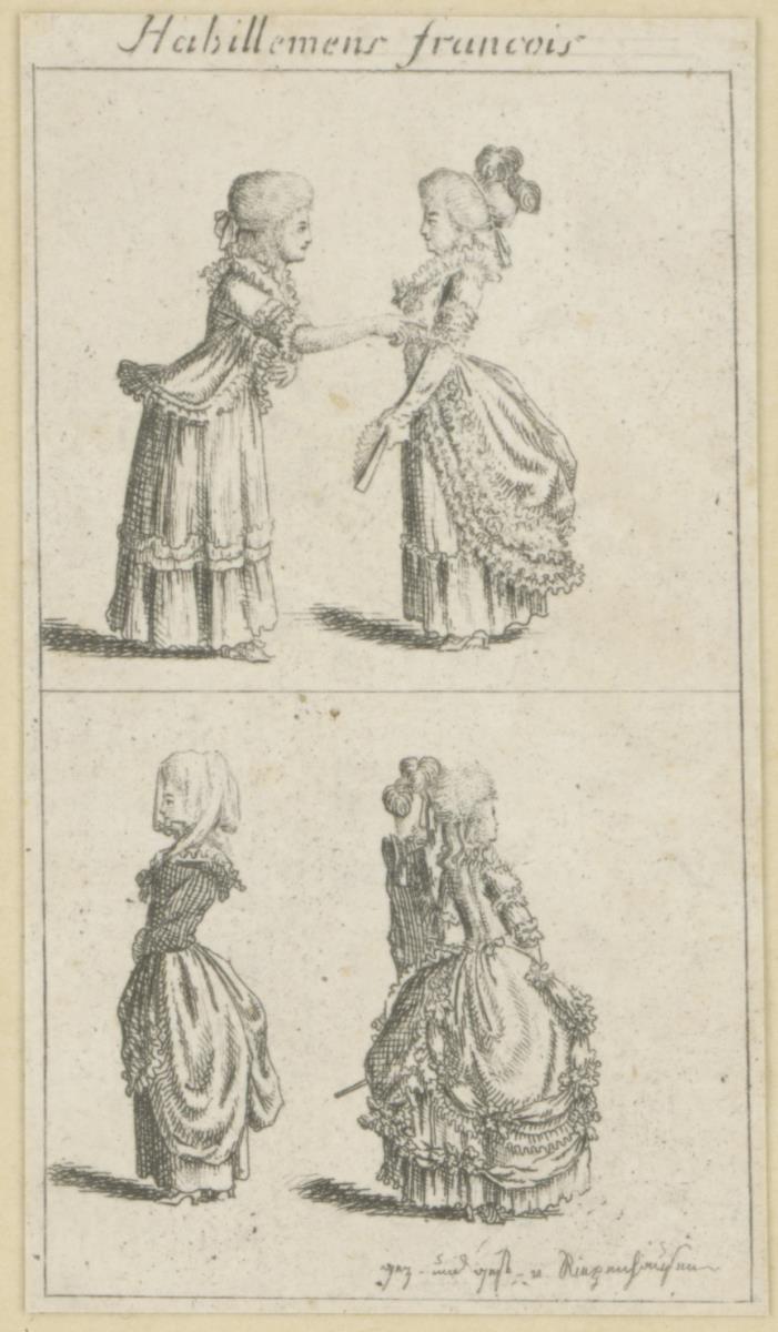 Königlich Großbritannischer genealogischer Calender: Französische Damenmode