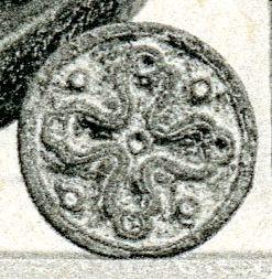 Stempel mit Kreuzrosette