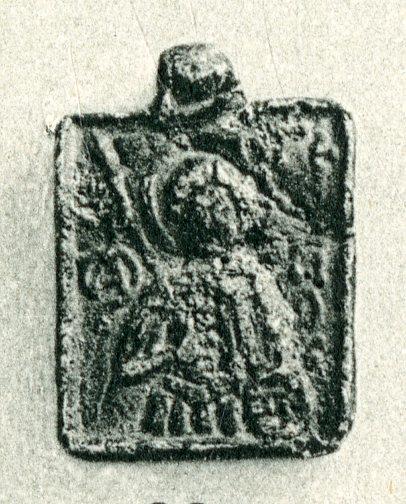 Doppelseitiger Anhänger mit den Heiligen Georg und Demetrios