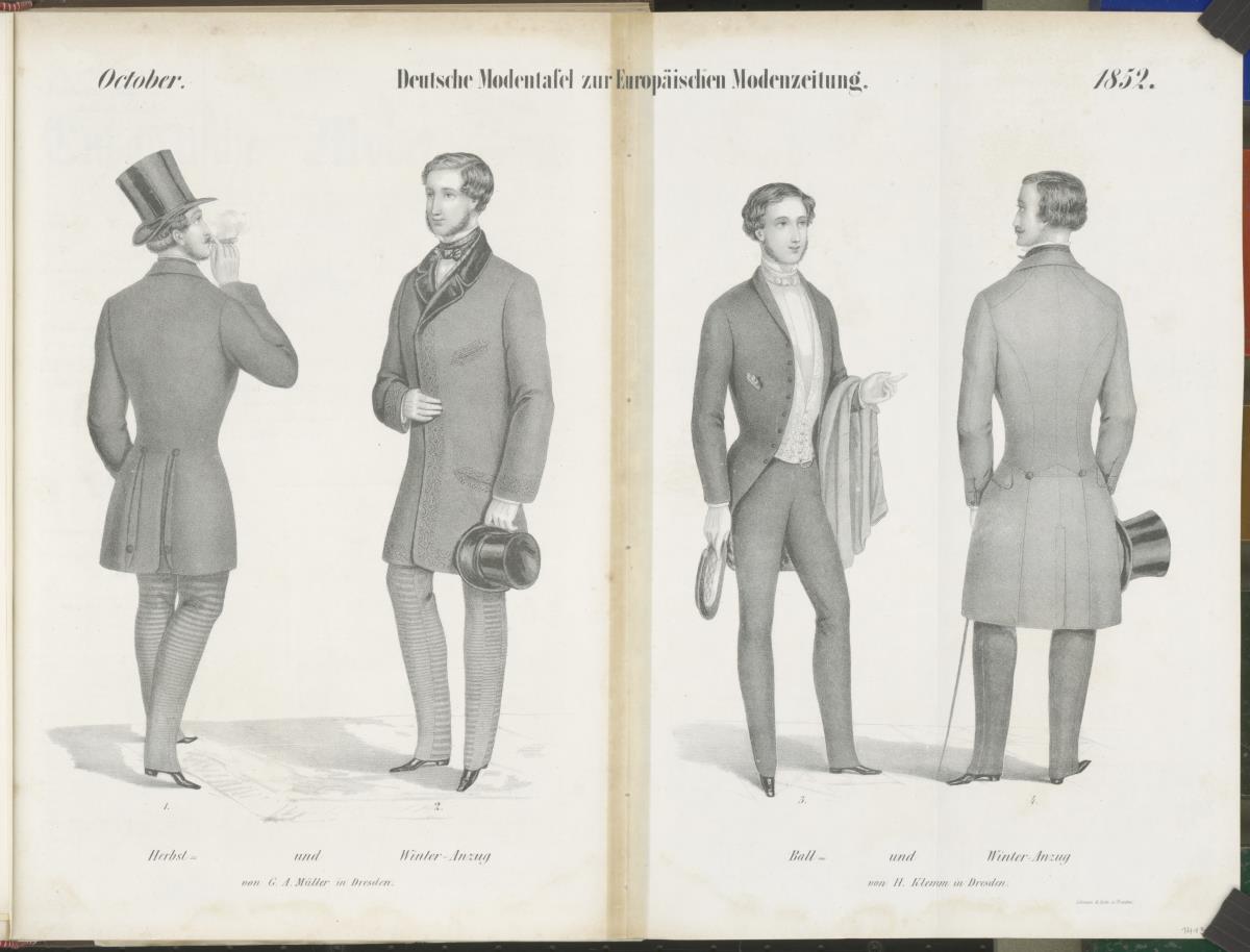 Europäische Modenzeitung für Herren-Garderobe: Deutsche Moden: Herrengarderobe