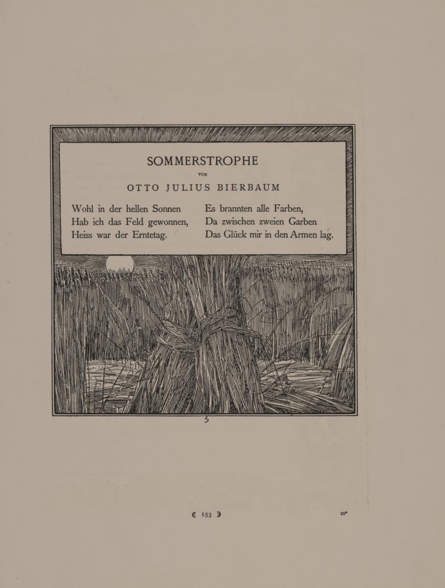 Sommerstrophe von Otto Julius Bierbaum