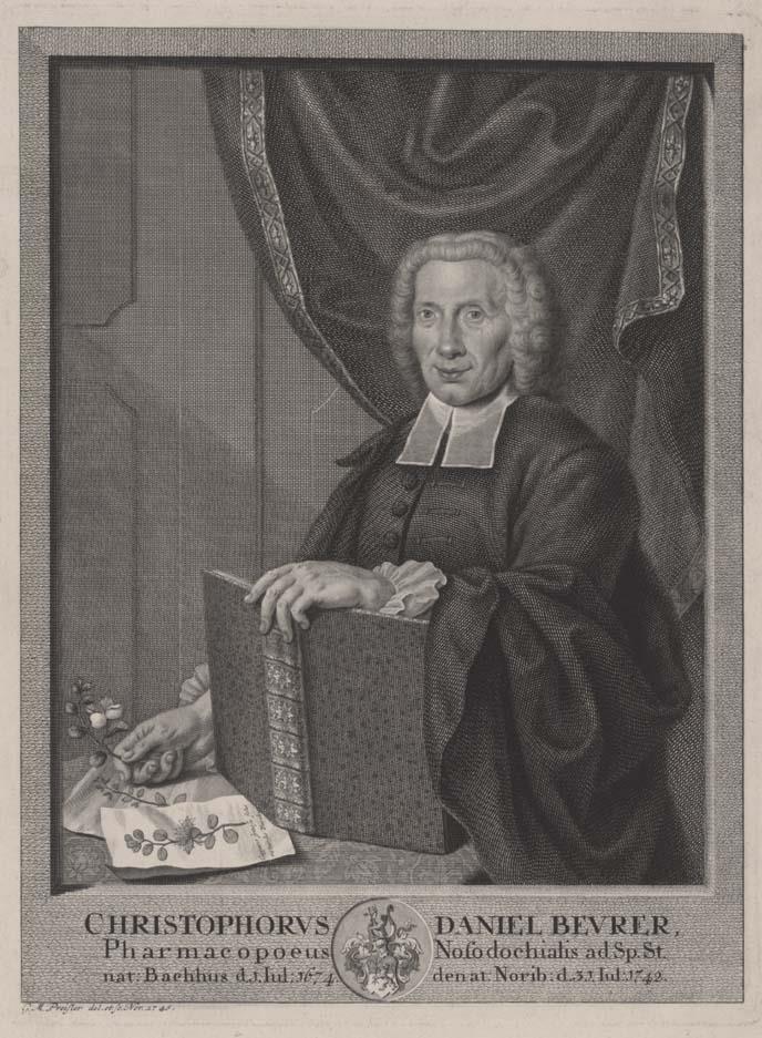 Porträt des Christoph Daniel Beurer