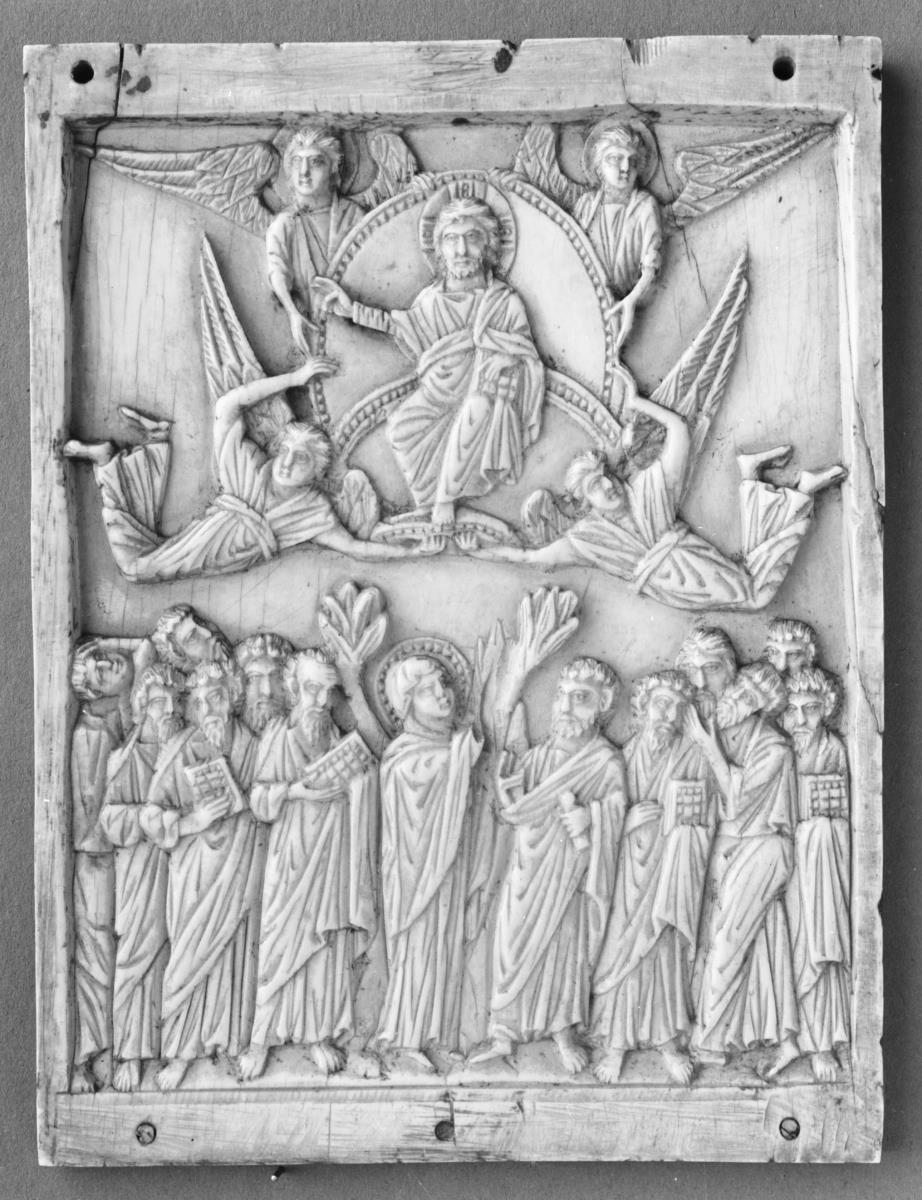Mitte eines Klappaltares (Triptychons) mit der Himmelfahrt Christi