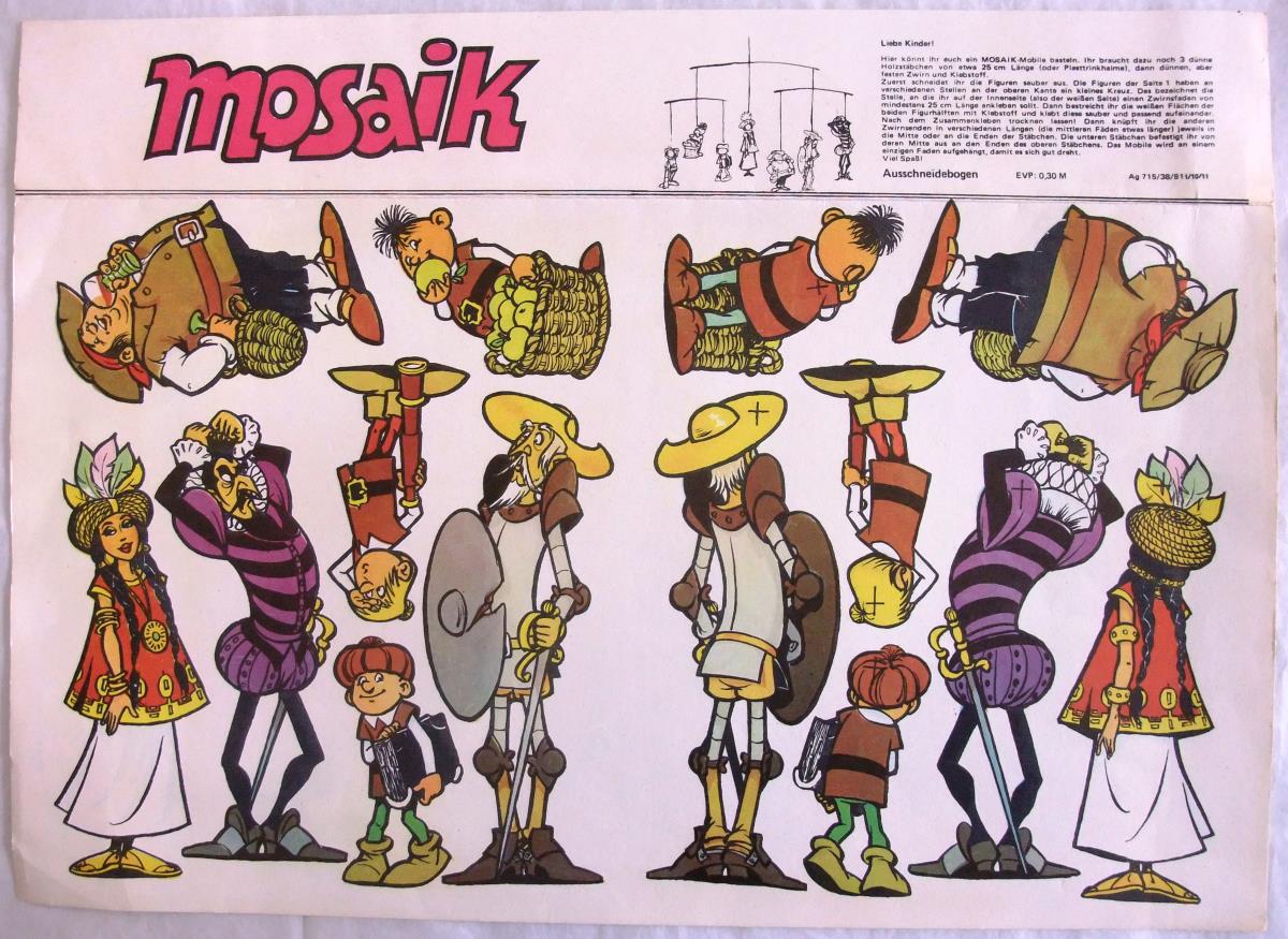 Mosaik-Mobile. Don Quixote.
