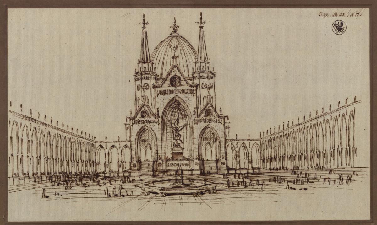 Berlin. Entwurf zu einem Dom als Denkmal für die Befreiungskriege (Befreiungsdom)