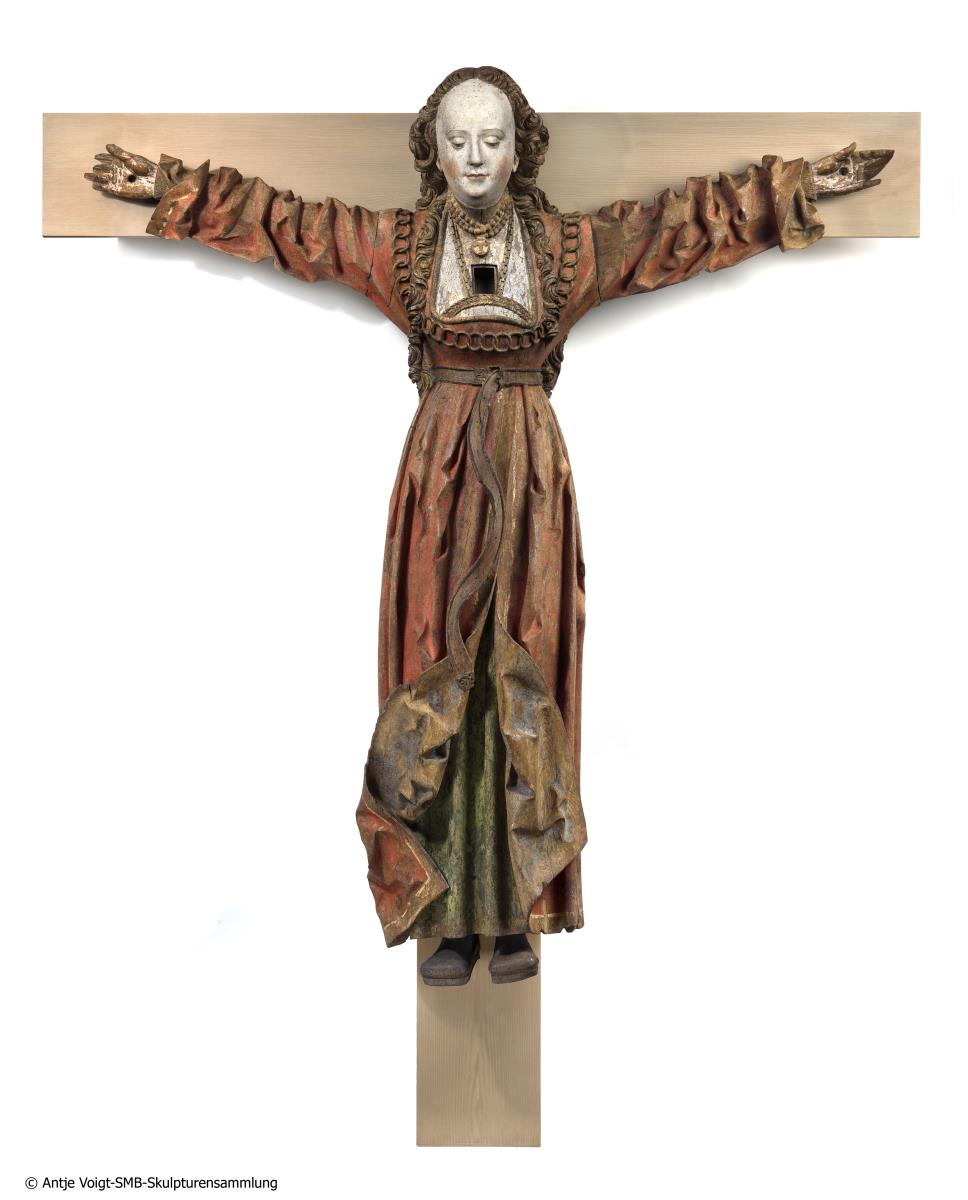 Hl.Kümmernis am Kreuz