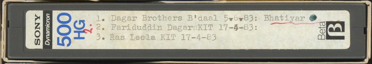 Dagar Brothers, Fariduddin Dagar, Ras Leela