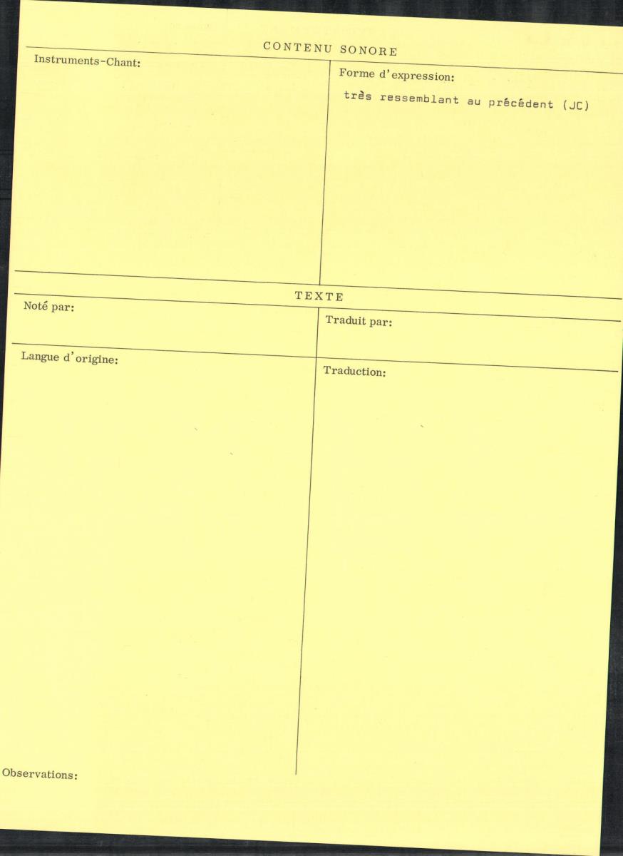 Cérémonies paraliturgiques: naissance, circoncision, mariage etc. (Section C - suite - et Section D)