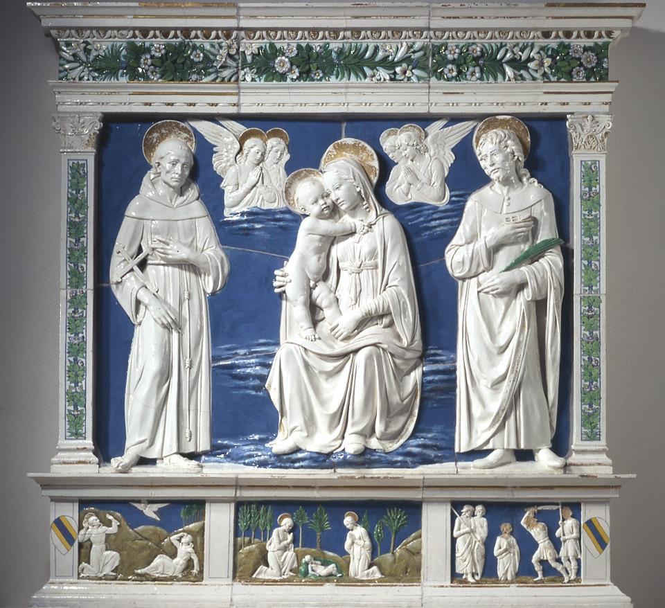 Madonna mit dem hl. Franziskus und dem hl. Cosmas (?)