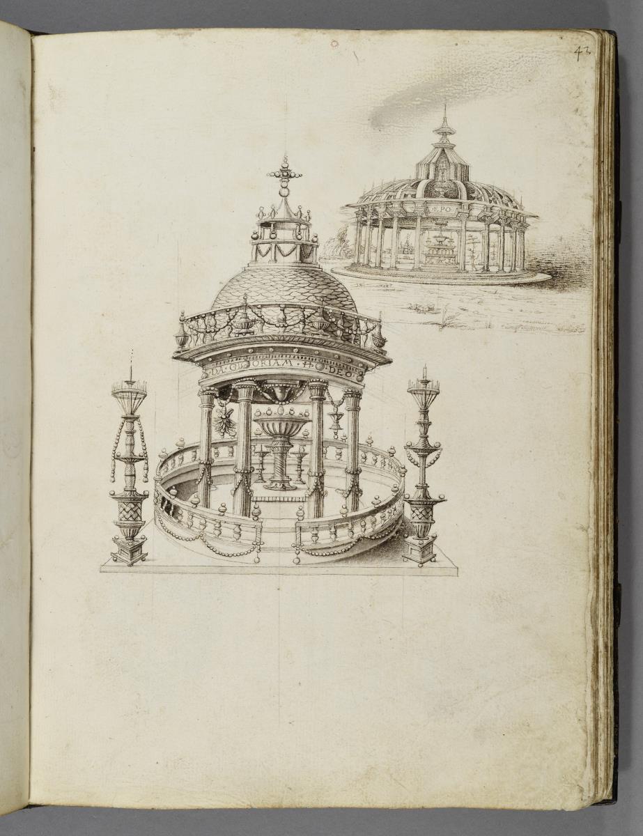 Codex Mantegna, zwei Rundtempel