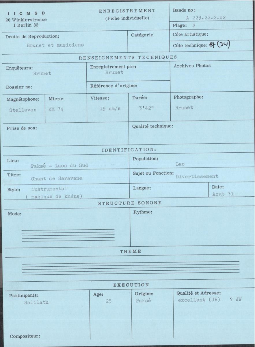 Laos / Khène (orgue à bouche)