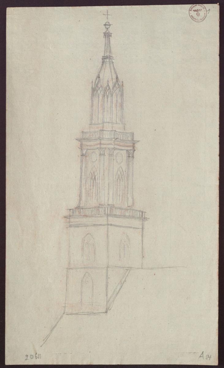 Berlin. Turm der Marienkirche