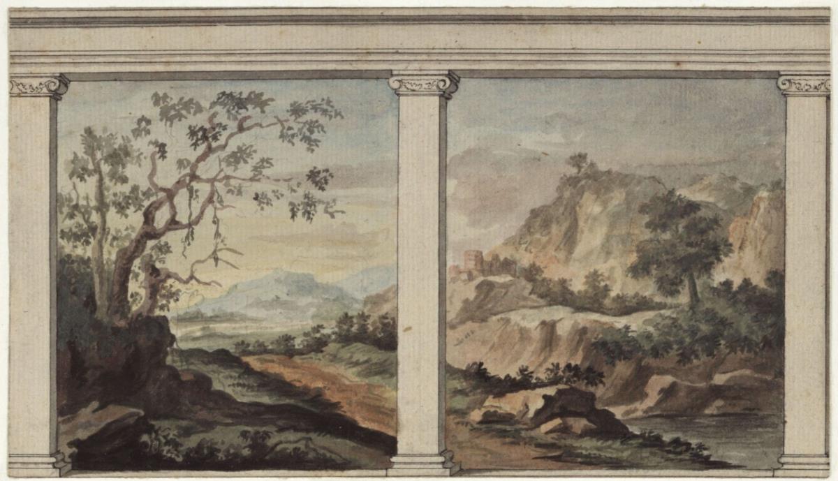 Ausblick in eine Landschaft