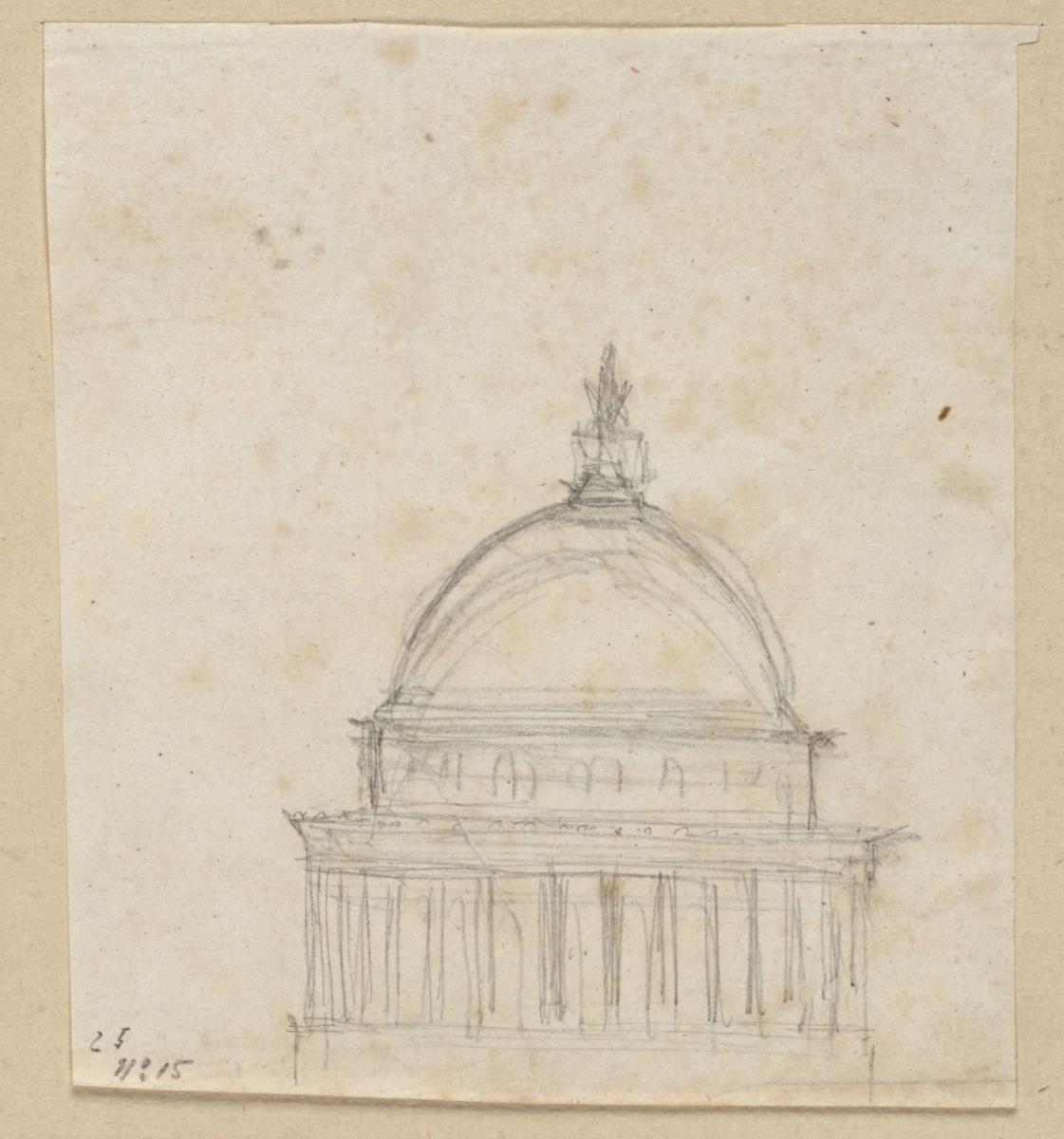 Potsdam. Nikolaikirche. Entwurf zur Kuppel und zum Tambour