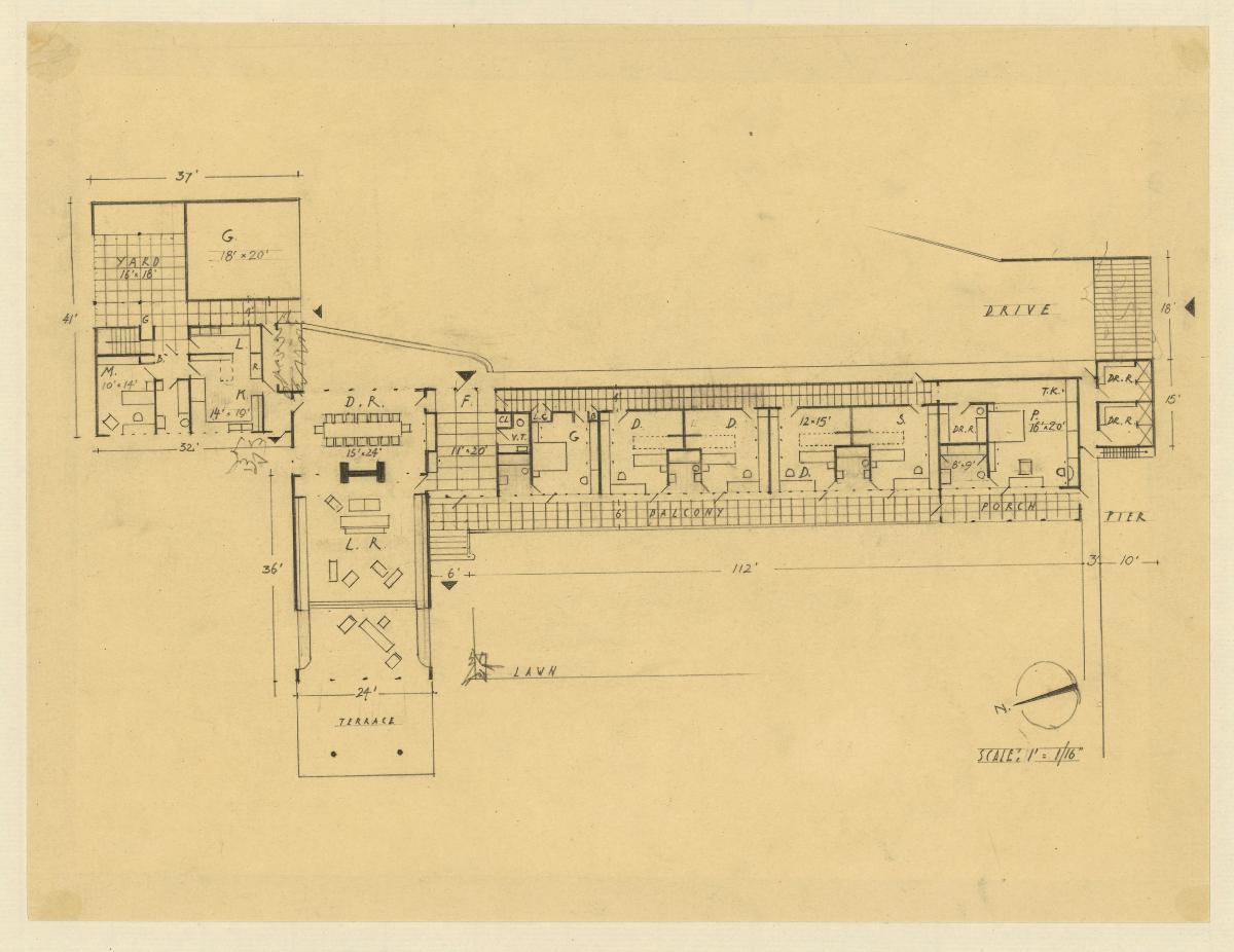 Umbau Haus Kaplan, Grundriss, Long Island, New York