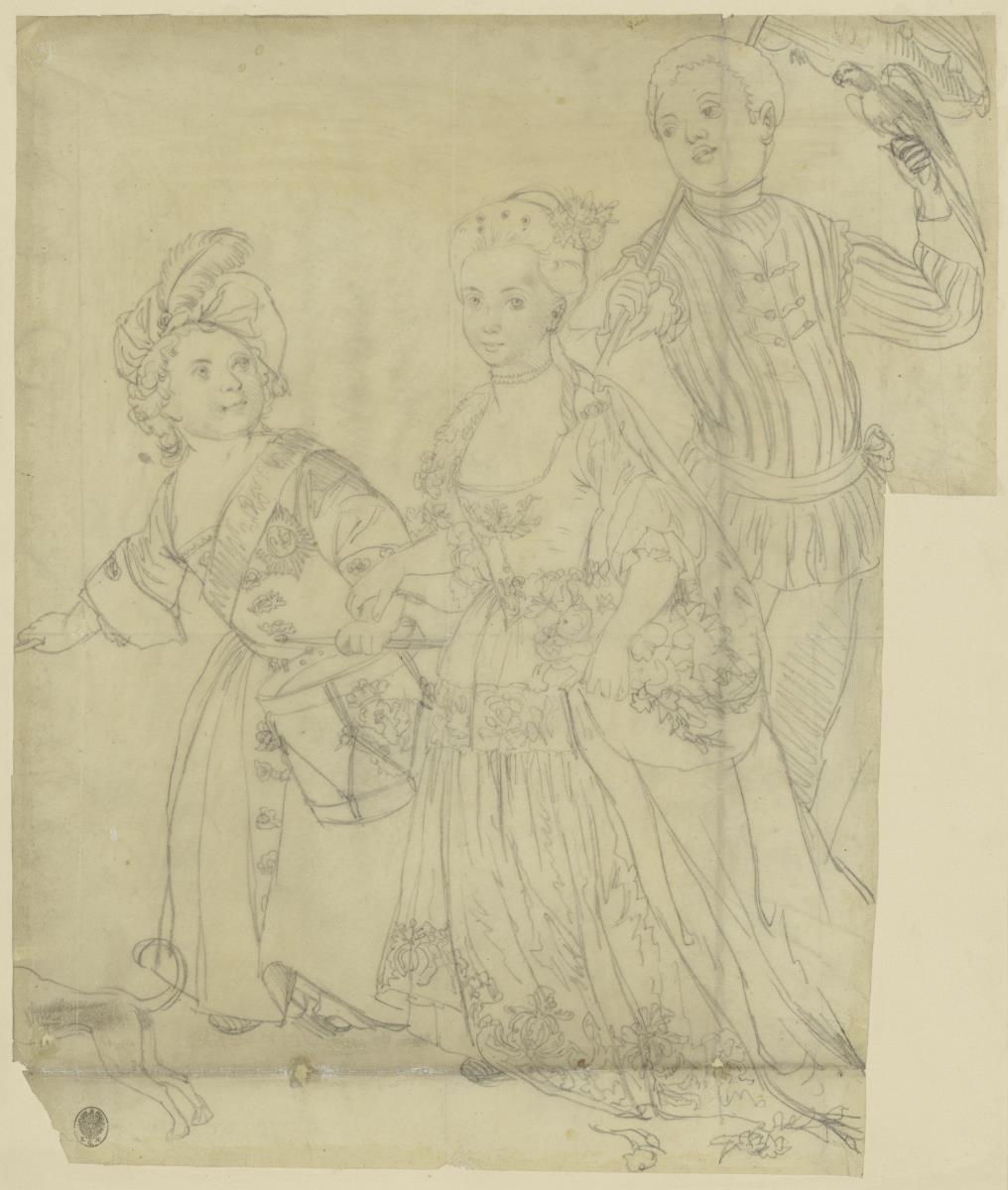 Friedrich und seine Schwester Prinzessin Wilhelmine als Kinder