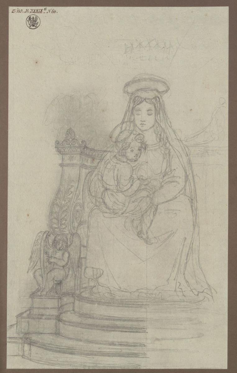 Eine thronende Madonna mit dem Christuskind